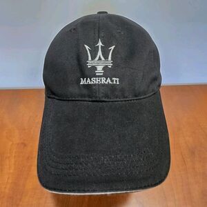 Maserati Embroidered Trident Logo Adjustable Band Baseball Cap One Size